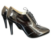 Second Hand Pumps/Peeptoes aus Lackleder in Schwarz