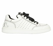Second Hand Sneakers aus Leder in Weiß