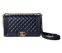Second Hand Boy Bag aus Leder in Blau