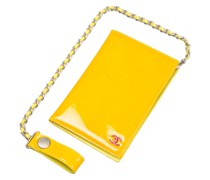 Second Hand Täschchen/Portemonnaie aus Lackleder in Gelb