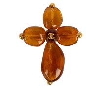 Second Hand Brosche in Orange