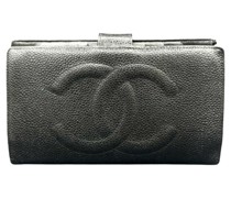 Second Hand Täschchen/Portemonnaie aus Leder in Schwarz