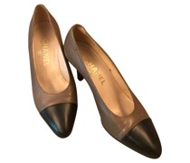 Second Hand Pumps/Peeptoes aus Leder