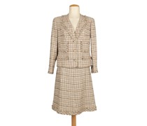 Second Hand Jacke/Mantel aus Wolle in Beige