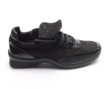 Second Hand Sneakers aus Leder in Schwarz