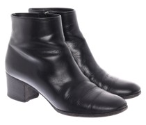 Second Hand Stiefeletten aus Leder in Schwarz