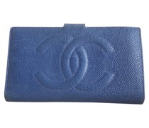 Second Hand Täschchen/Portemonnaie aus Leder in Blau