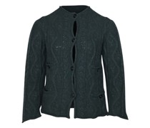 Second Hand Blazer aus Wolle in Grün