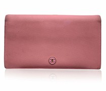 Second Hand Täschchen/Portemonnaie aus Leder in Rosa / Pink