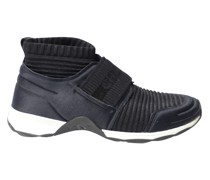 Second Hand Sneakers aus Baumwolle in Schwarz