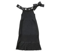Second Hand Kleid aus Viskose in Schwarz