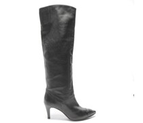 Second Hand Stiefel aus Leder in Schwarz