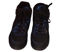 Second Hand Sneakers aus Leder in Blau