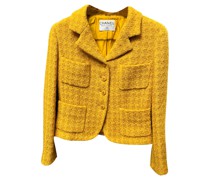 Second Hand Blazer aus Wolle in Gelb