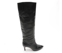 Second Hand Stiefel aus Leder in Schwarz