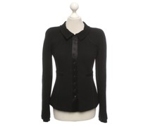Second Hand Blazer aus Wolle in Schwarz