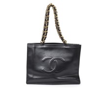 Second Hand Shopping Tote in Schwarz