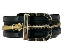 Second Hand Gürtel aus Leder in Schwarz