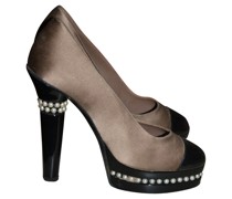 Second Hand Pumps/Peeptoes aus Canvas