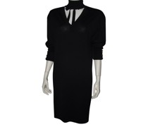 Second Hand Kleid aus Wolle in Schwarz