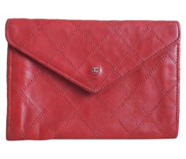 Second Hand Täschchen/Portemonnaie aus Leder in Rot