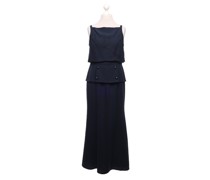 Second Hand Kleid aus Seide in Blau