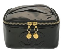 Second Hand Clutch aus Lackleder in Schwarz