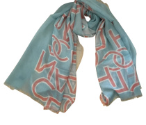 Second Hand Schal/Tuch aus Kaschmir in Blau