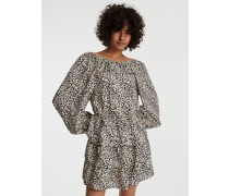 Kleid 'Polina' beige/schwarz