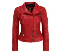 Lederjacke 'BE Happy'