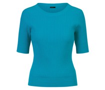 Pullover längsgerippt