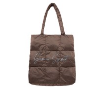 Puffer Shopping Bag mit Glitter Logo