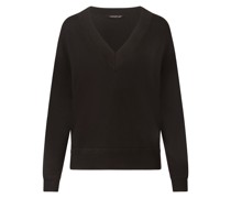 Pullover mit großem V-Ausschnitt