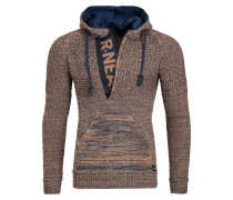 Kapuzenpullover mit Zipper Grobstrick
