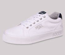 Canvas Plateau Sneaker mit Logo-Stick
