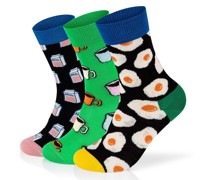 Socken '3-Pack Milk-My Cup Of Tea-Sunny Side Up'
