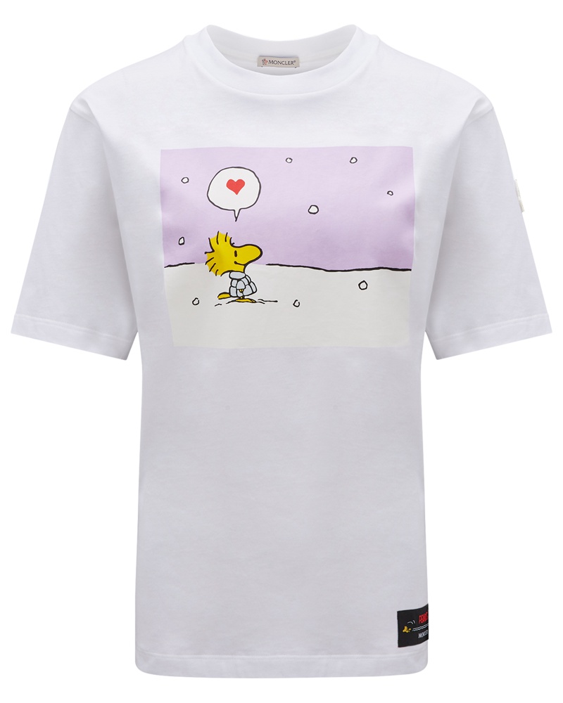 Moncler Damen T-Shirt mit Peanuts-Motiv
