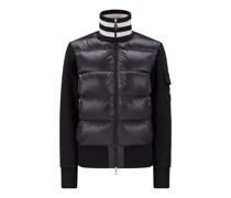 Wattierte Strickjacke aus Baumwolle