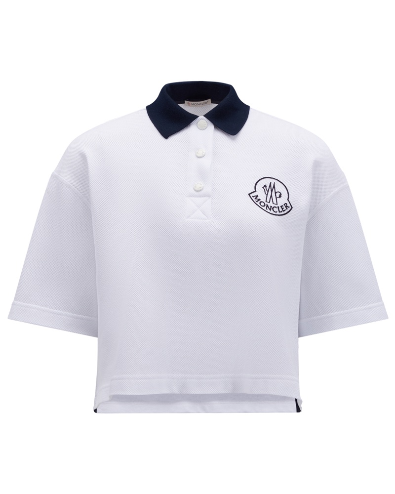 Moncler Damen Poloshirt mit Logo