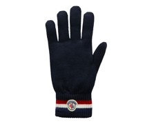 Dreifarbige Handschuhe aus Wolle