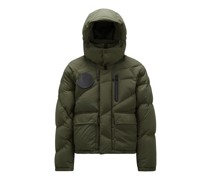 Moncler x Pharrell Williams Chestnut kurze Daunenjacke