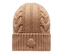Mütze mit Zopfmuster aus Kaschmir