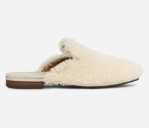 Janaya Cozy Mule Loafer White
