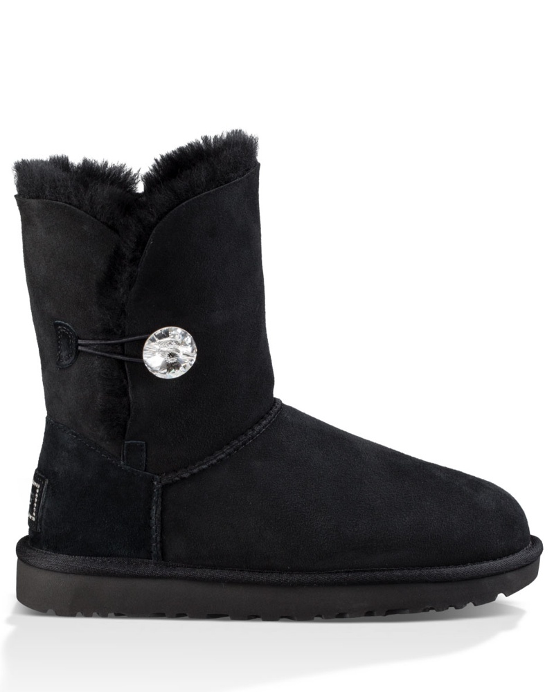 ugg boots bailey button schwarz