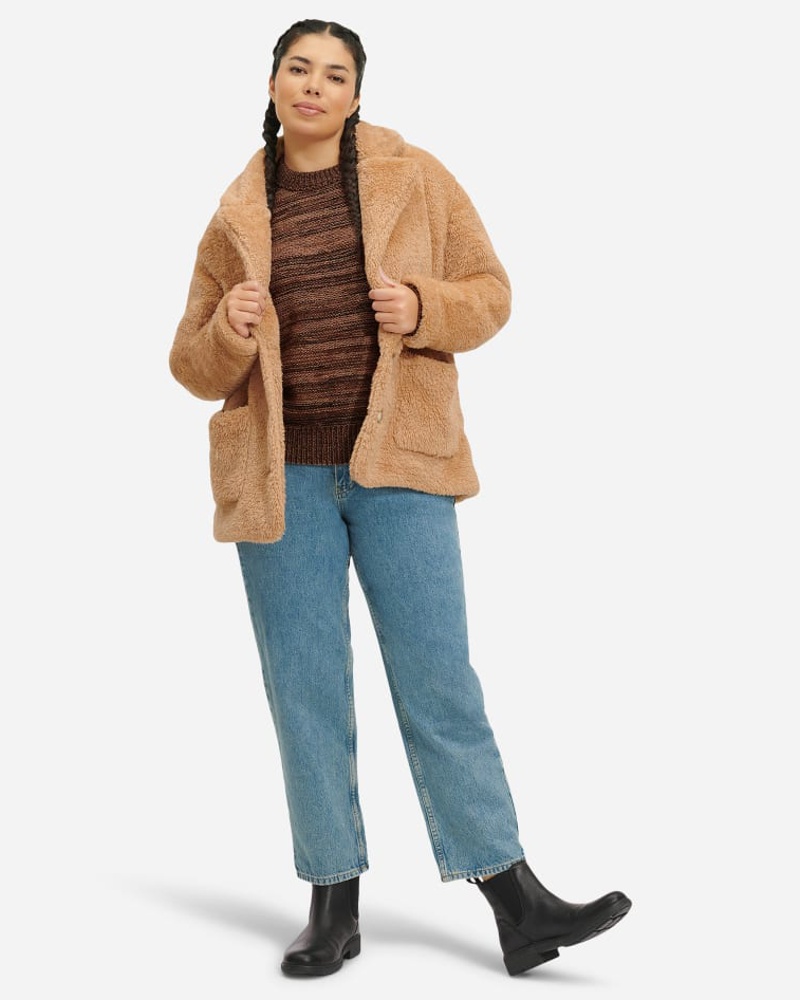 UGG Damen Shaiee Reisecardigan aus Sherpa Ooong