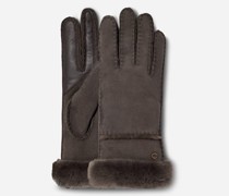 Seamed Tech Handschuhe Brown