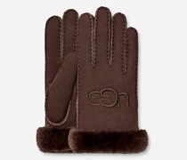 Bestickte Lafellhandschuhe Brown