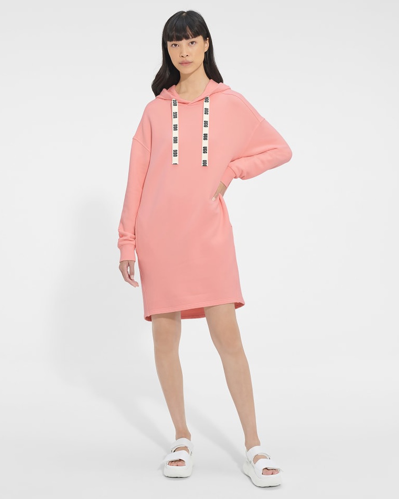 UGG Damen Aderyn Hoodie Dress Pink Opa