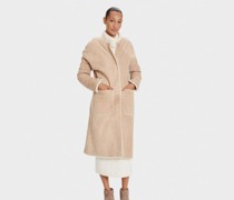 Rey Reversible Shearling Jacke Grey