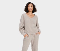 W Paua V Neck Grey